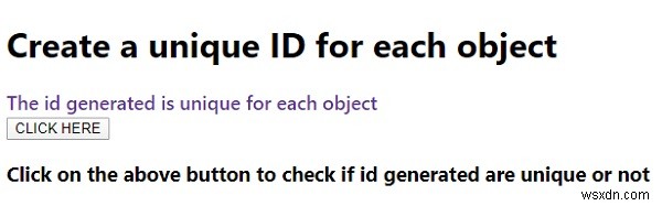 จะสร้าง ID เฉพาะสำหรับแต่ละวัตถุใน JavaScript ได้อย่างไร? 