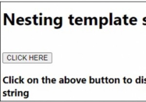 การซ้อนสตริงเทมเพลตใน JavaScript 