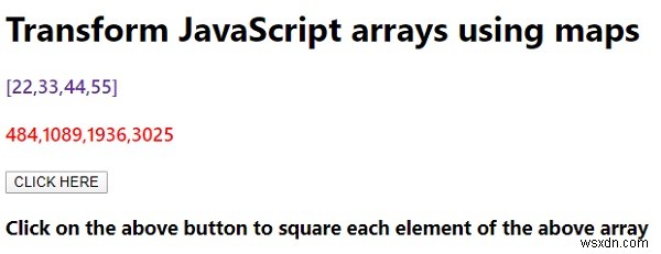 จะแปลงอาร์เรย์ JavaScript โดยใช้แผนที่ได้อย่างไร 