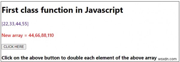 ฟังก์ชันระดับเฟิร์สคลาสใน JavaScript 