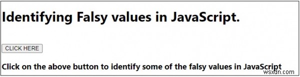 การระบุค่าเท็จใน JavaScript 