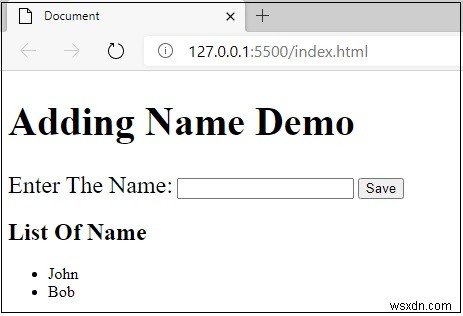 ฉันจะเพิ่มบรรทัดใหม่ใน Unordered List (UL) จาก JavaScript ได้อย่างไร 