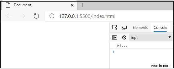 กำลังเรียกรหัสอะซิงโครนัสจากหน้า index.html ใน JavaScript หรือไม่ 