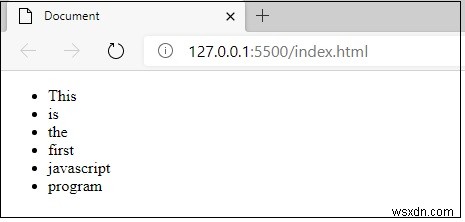 จะแปลงข้อความที่คั่นด้วยเครื่องหมายจุลภาคใน div เป็นบรรทัดแยกด้วย JavaScript ได้อย่างไร 