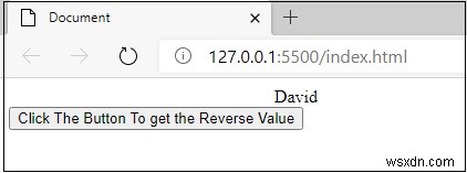 วิธีการแสดงรายการอาร์เรย์ JavaScript ทีละรายการโดยย้อนกลับเมื่อคลิกปุ่ม? 