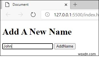 จะเพิ่มและลบชื่อบนปุ่มคลิกด้วย JavaScript ได้อย่างไร? 