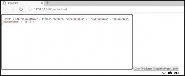 ปรับข้อมูล JSON ในอินพุต textarea ใน JavaScript หรือไม่ 