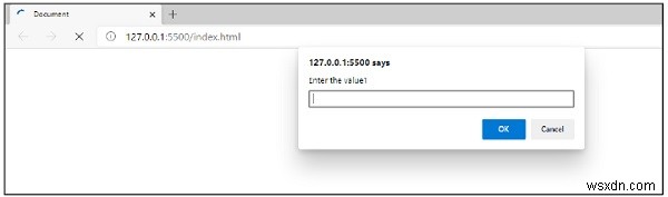 ป้อนค่าพร้อมท์และประเมินตามเงื่อนไขใน JavaScript? 