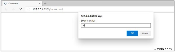 ป้อนค่าพร้อมท์และประเมินตามเงื่อนไขใน JavaScript? 