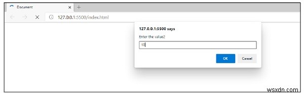 ป้อนค่าพร้อมท์และประเมินตามเงื่อนไขใน JavaScript? 