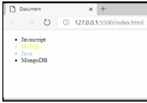เพิ่มชื่อคลาสใน li ที่แตกต่างกันโดย pure ใน JavaScript? 