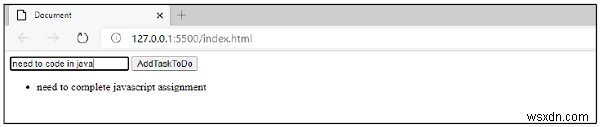 สร้างรายการสิ่งที่ต้องทำด้วย JavaScript 