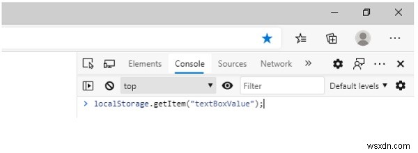 ตั้งค่าในที่จัดเก็บในตัวเครื่องและดึงข้อมูล – JavaScript? 