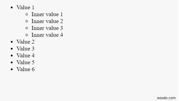 JavaScript - วิธีสร้างรายการที่ไม่เรียงลำดับที่ซ้อนกันตามการซ้อนของอาร์เรย์? 