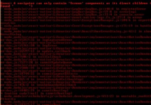 วิธีจัดการกับข้อผิดพลาดขณะทำงานกับการนำทางใน ReactNative 