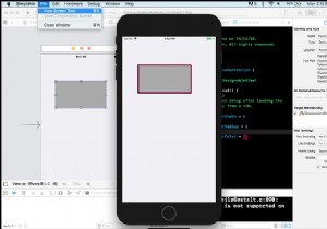จะถ่ายภาพหน้าจอของแอปพลิเคชัน iOS ของฉันในโปรแกรมจำลอง iOS ได้อย่างไร 