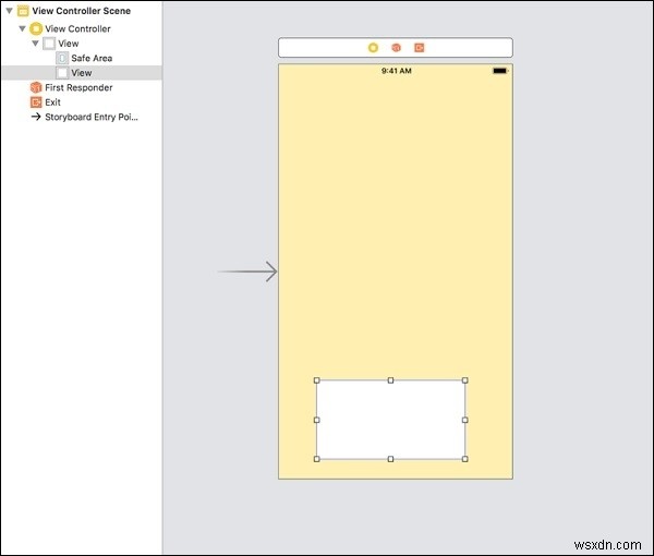 วิธีจัดแนวมุมมองที่ด้านล่างของหน้าจอใน iOS 