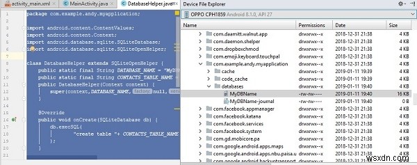 จะบันทึกข้อมูลด้วยไวยากรณ์ที่ไม่มีค่าเนื้อหาใน Android sqlite ได้อย่างไร 