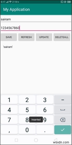 จะใช้คำพูด () ใน Android sqlite ได้อย่างไร? 