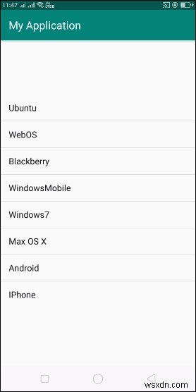 วิธีการจากโรงงานเพื่อสร้าง Immutable List ใน Android? 