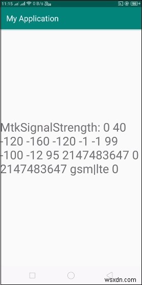 วิธีรับความแรงของสัญญาณใน Android 