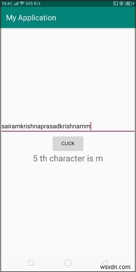 วิธีใช้ charAt () ในมุมมองข้อความของ Android 