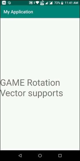 วิธีตรวจสอบมือถือ Android รองรับเซ็นเซอร์ GAME Rotation Vector 