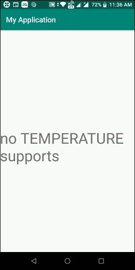 วิธีตรวจสอบมือถือ Android รองรับเซ็นเซอร์ TEMPERATURE 