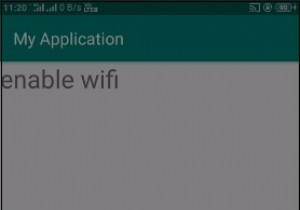 วิธีเปิดใช้งาน wifi ใน Android 