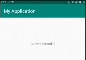 จะรับ ID เธรดปัจจุบันใน Android ได้อย่างไร 