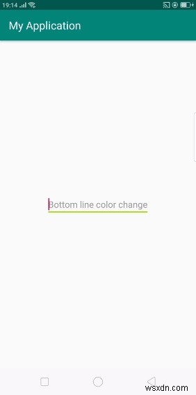วิธีเปลี่ยนสีเส้นใน EditText 