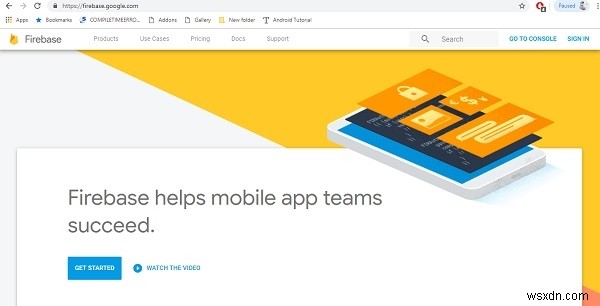 จะสร้างบัญชี firebase สำหรับแอปพลิเคชัน Android ได้อย่างไร? 