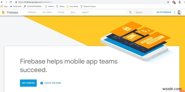 จะสร้างบัญชี firebase สำหรับแอปพลิเคชัน Android ได้อย่างไร? 