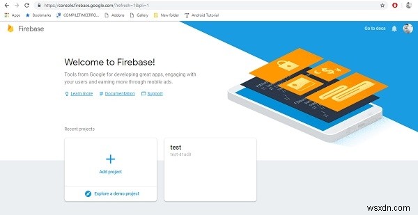 จะสร้างบัญชี firebase สำหรับแอปพลิเคชัน Android ได้อย่างไร? 