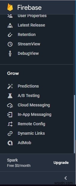 จะส่งข้อความจากคอนโซล firebase หลังจากสร้างโปรเจ็กต์ได้อย่างไร 