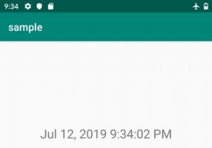 ฉันจะแสดงวันที่และเวลาปัจจุบันในแอปพลิเคชัน Android ได้อย่างไร 