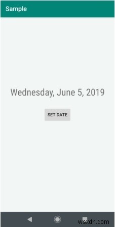 วิธีตั้งค่าวันที่ในกล่องโต้ตอบ datepicker ใน Android 