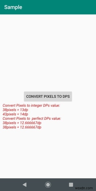 วิธีแปลงพิกเซลเป็น DP ในแอพ Android 