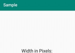 วิธีรับขนาดหน้าจอเป็นพิกเซลในแอพ Android 