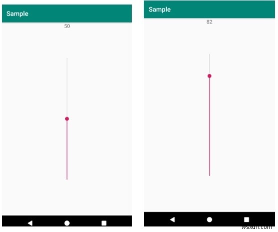 จะรับ SeeBar แนวตั้งที่ใช้งานได้ใน Android ได้อย่างไร 