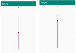 จะรับ SeeBar แนวตั้งที่ใช้งานได้ใน Android ได้อย่างไร 