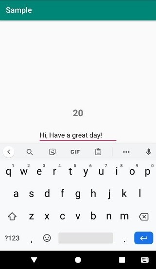 จะนับจำนวนตัวอักษรใน EditText ขณะพิมพ์ใน Android ได้อย่างไร? 