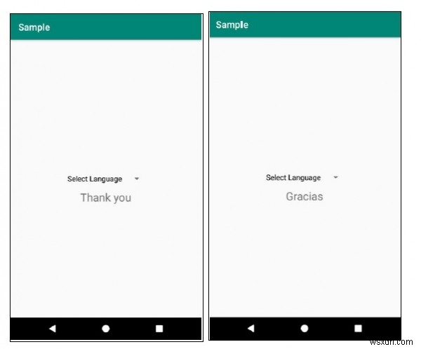 จะเปลี่ยนภาษาของแอพได้อย่างไรเมื่อผู้ใช้เลือกภาษาใน Android? 