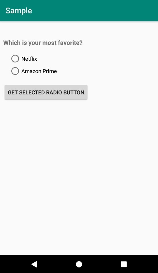 จะรับ Index of the Radio group ใน Android ได้อย่างไร? 