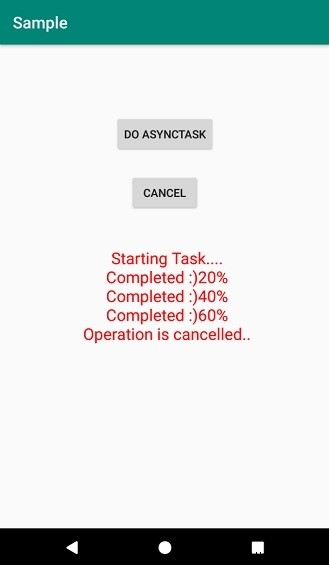 จะหยุดเธรด AsyncTask ใน Android ได้อย่างไร 