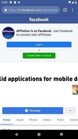 วิธีเปิดหน้า Facebook จากแอพ Android 
