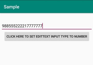เราจะตั้งค่าประเภทอินพุตสำหรับ Android EditText โดยทางโปรแกรมได้อย่างไร 