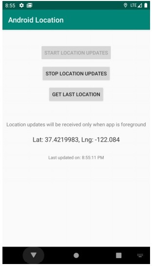 Android GPS, บทช่วยสอนเกี่ยวกับตัวจัดการตำแหน่ง 