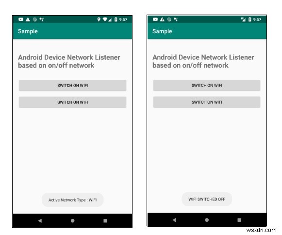 วิธีสร้าง Android Device Network Listener ตามการเปิด/ปิดเครือข่าย 
