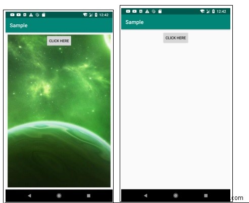 จะล้าง ImageView ใน Android ได้อย่างไร 